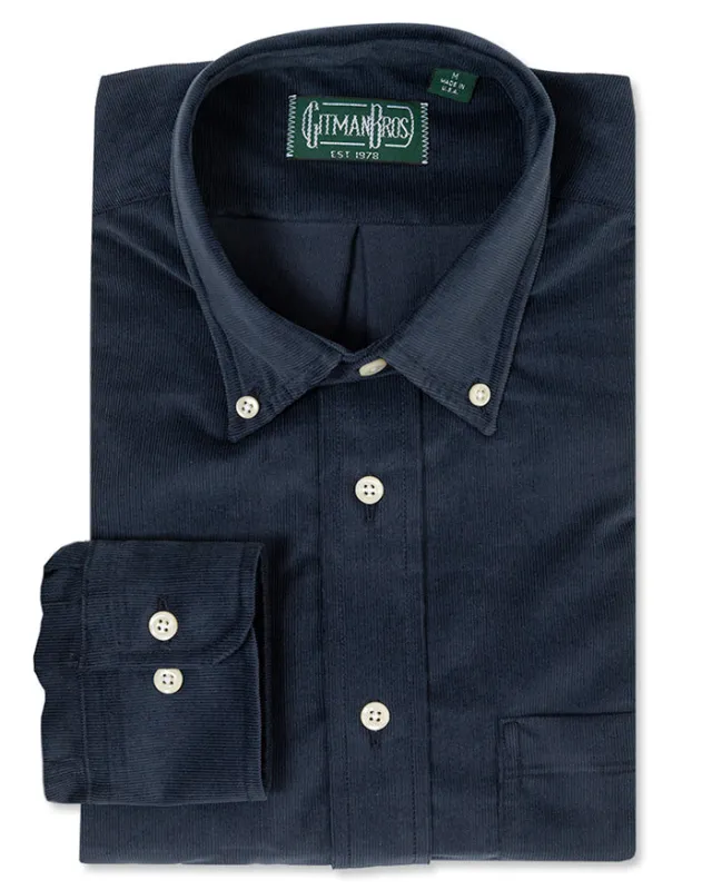 Navy Corduroy made by Gitman Brothers