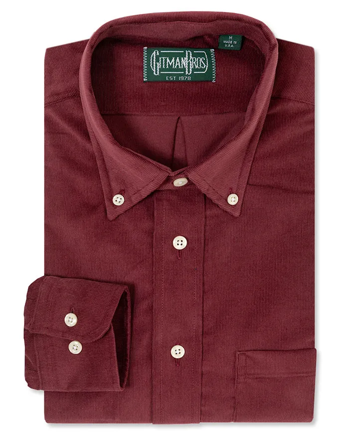 Burgundy Corduroy sold by Gitman Brothers