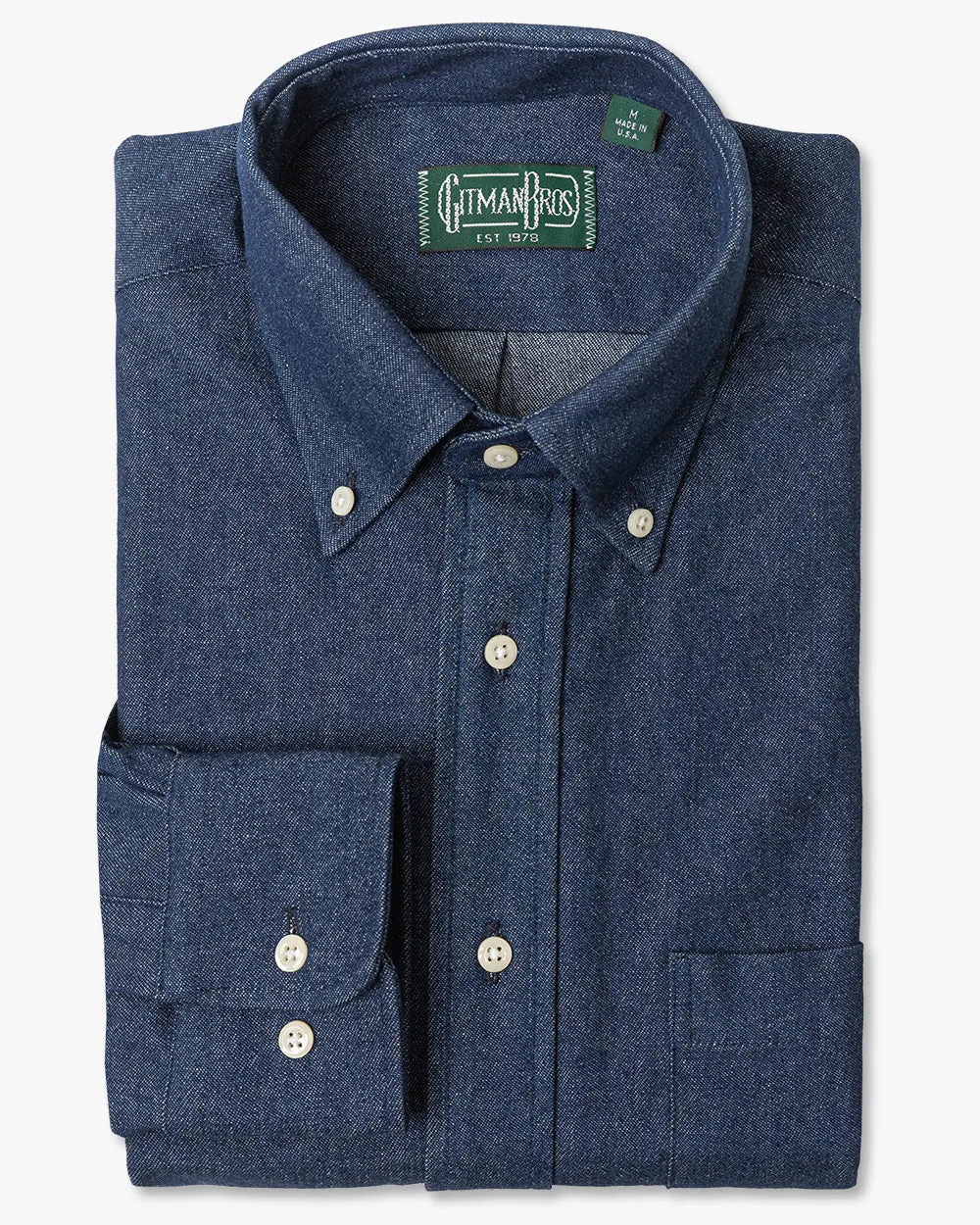 Indigo Denim Shirt sold by Gitman Brothers product image thumbnail 2