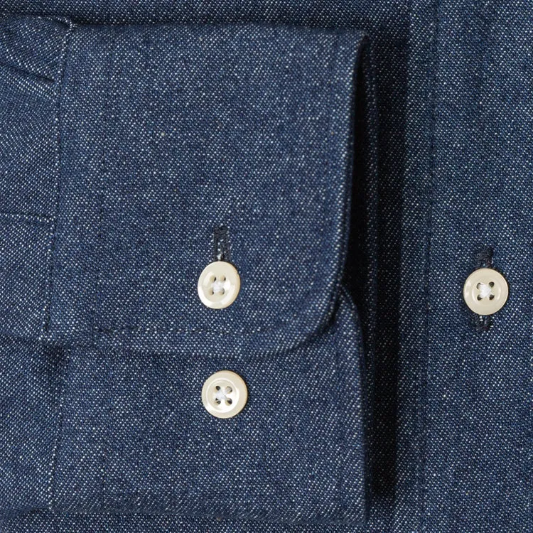 Indigo Denim Shirt sold by Gitman Brothers product image thumbnail 4