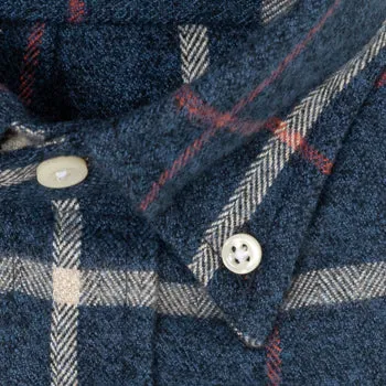 Blue Checked Flannel sold by Gitman Brothers product image thumbnail 5