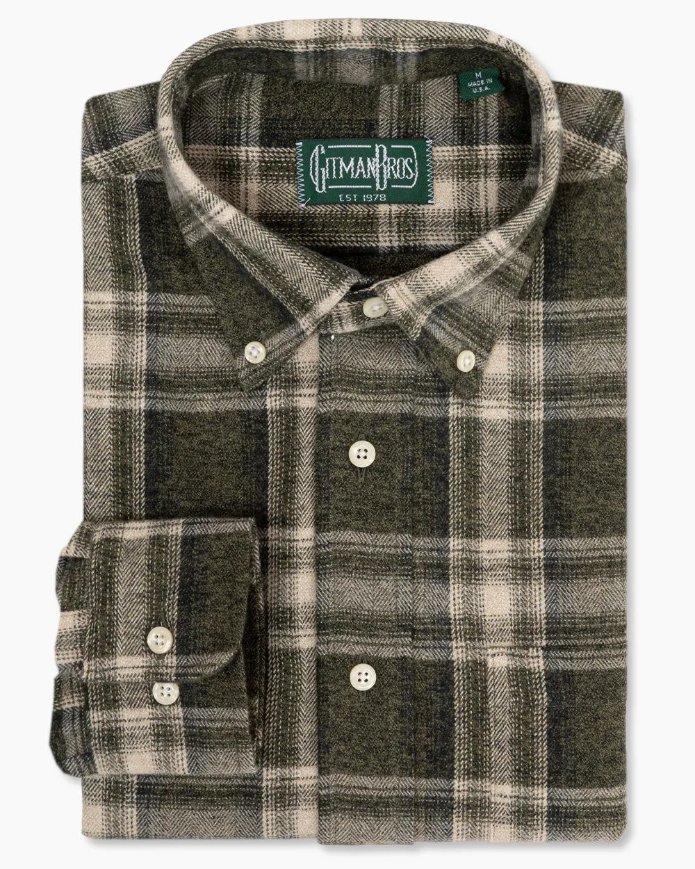 Olive Shadow Plaid sold by Gitman Brothers product image thumbnail 2