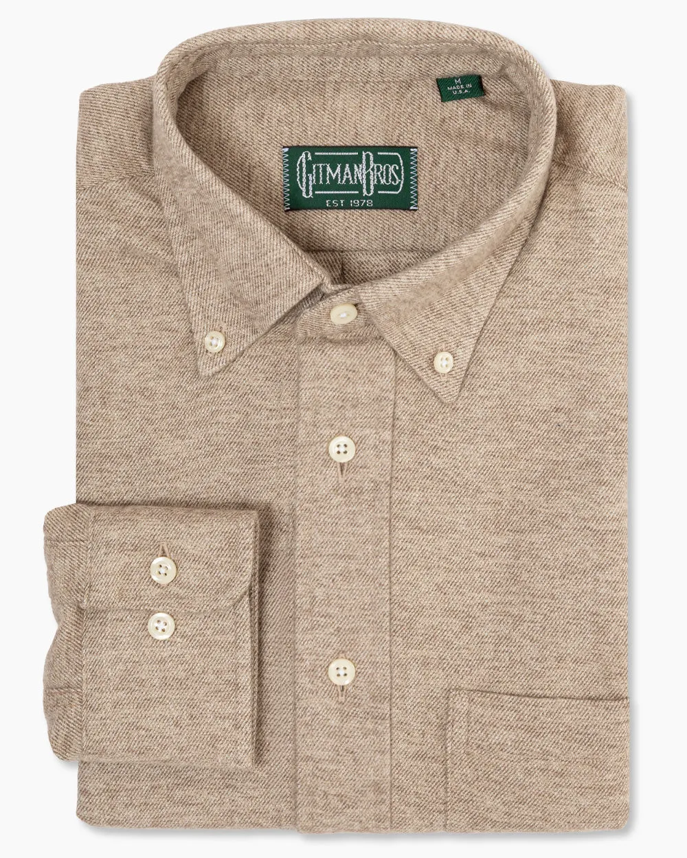 Cream Brushed Twill sold by Gitman Brothers product image thumbnail 2