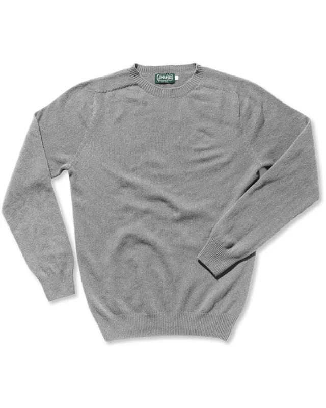 Grey Merino/Cashmere Sweater made by Gitman Brothers