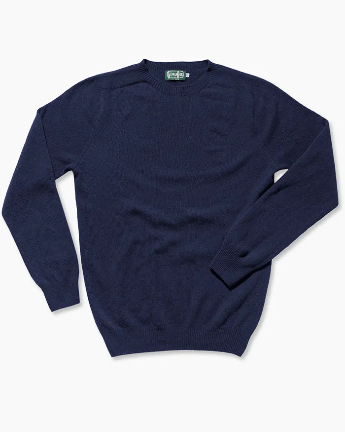 Navy Merino/Cashmere Sweater sold by Gitman Brothers product image thumbnail 2