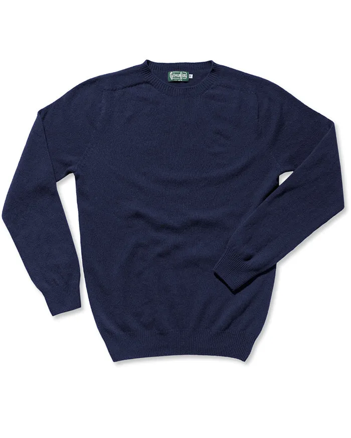Navy Merino/Cashmere Sweater sold by Gitman Brothers