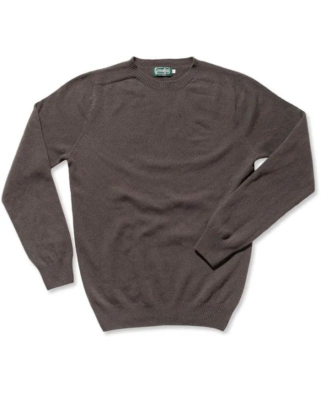 Brown Merino/Cashmere Sweater made by Gitman Brothers