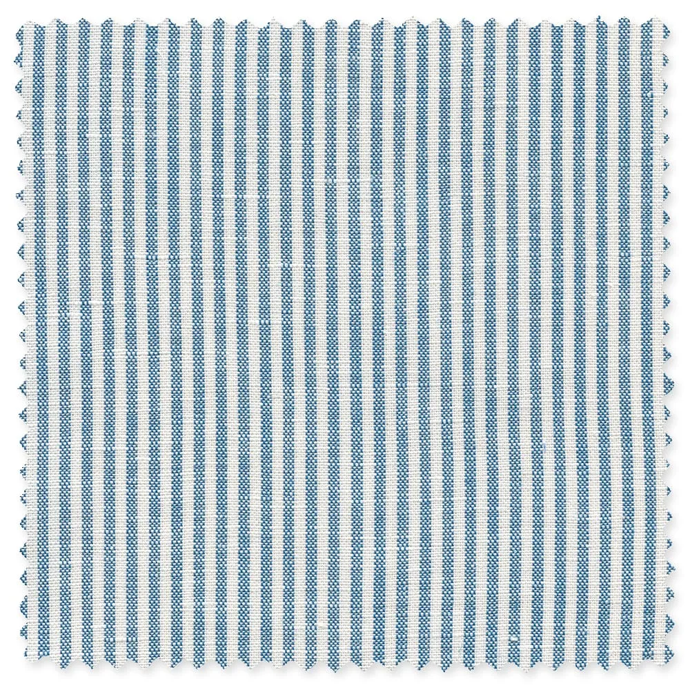 Blue Stripe Linen sold by Gitman Brothers