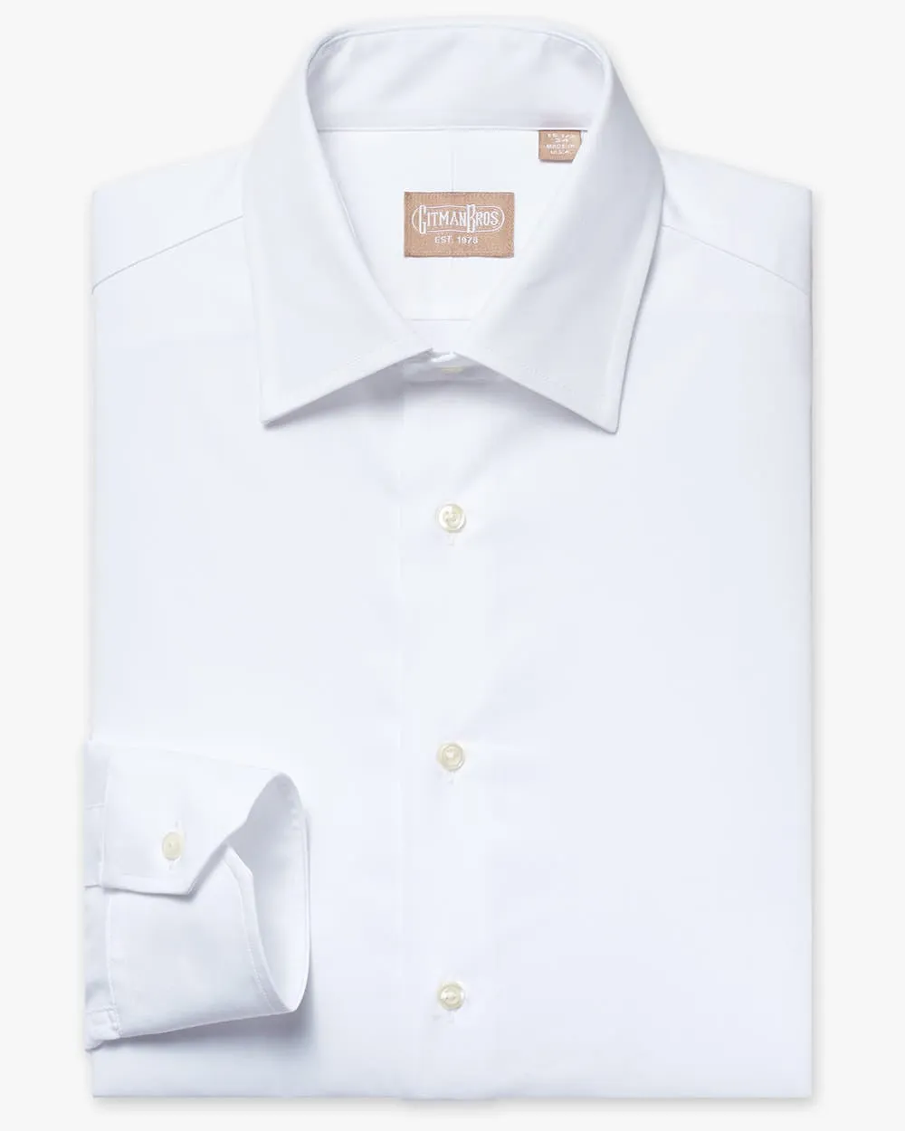 Medium Spread Mini Twill White - Big/Tall sold by Gitman Brothers product image thumbnail 2