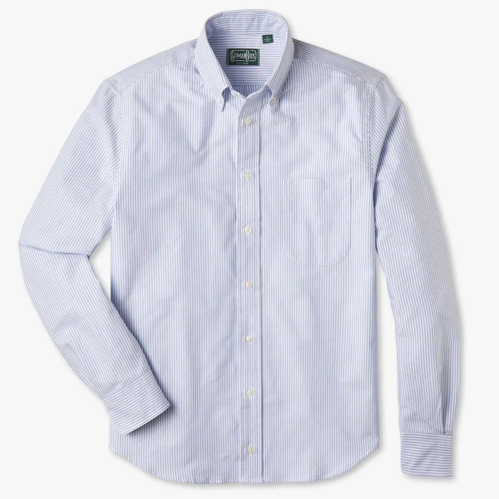 Blue Stripe Oxford Weekend Shirt sold by Gitman Brothers product image thumbnail 2