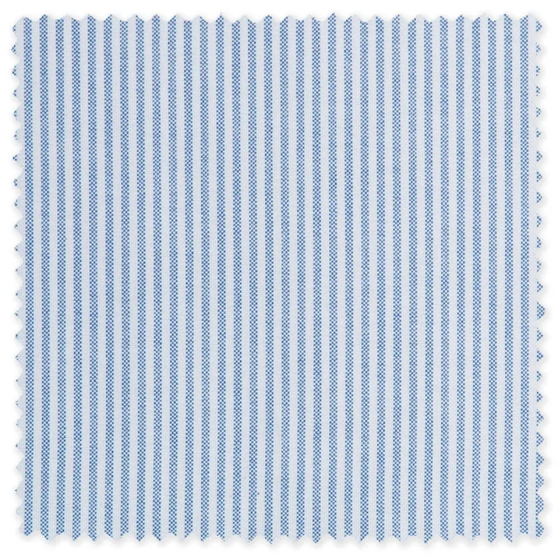 Blue Stripe Cambridge Oxford sold by Gitman Brothers