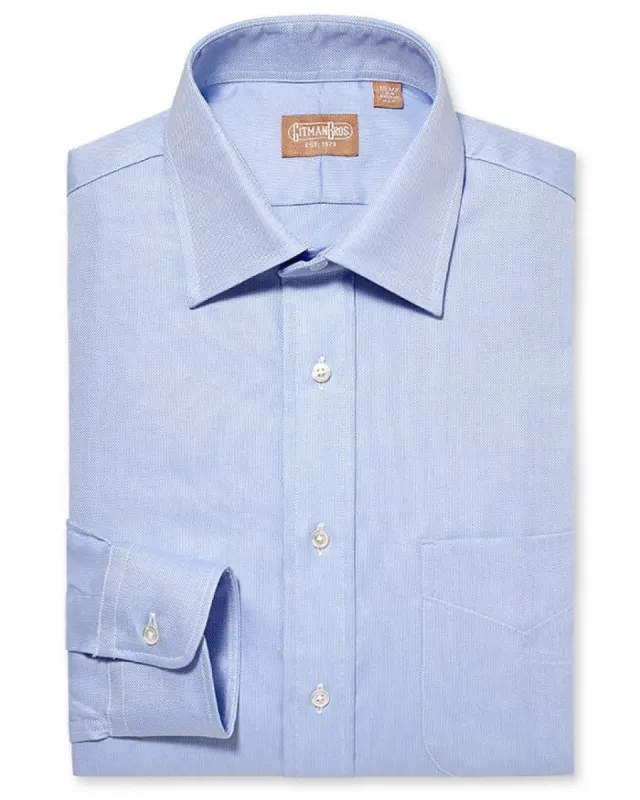 Medium Spread Royal Oxford Blue - Classic sold by Gitman Brothers