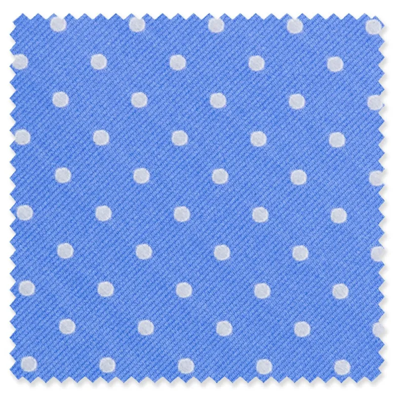 Blue Twill Dot sold by Gitman Brothers
