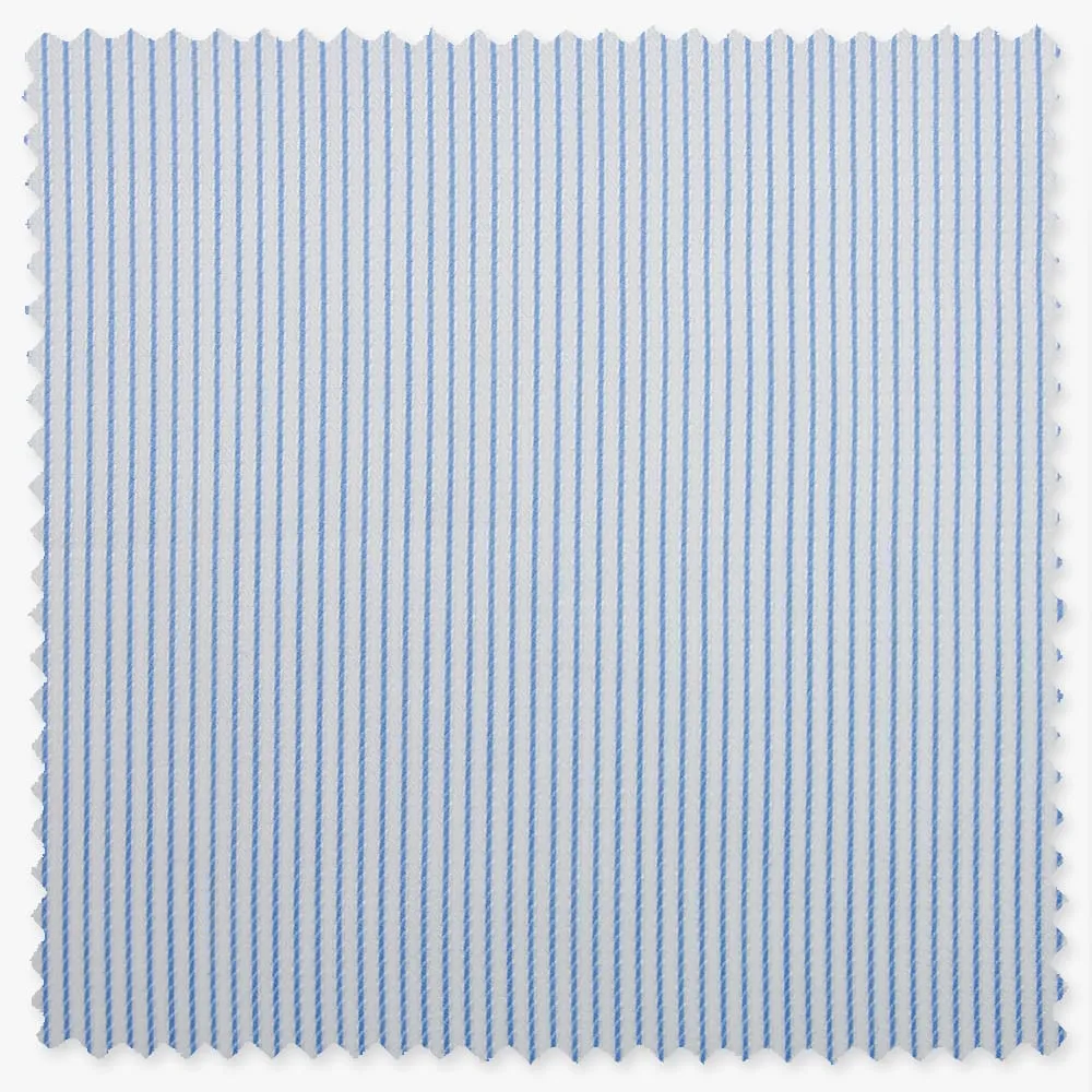 Canclini 90's Blue Dobby Stripe sold by Gitman Brothers product image thumbnail 2