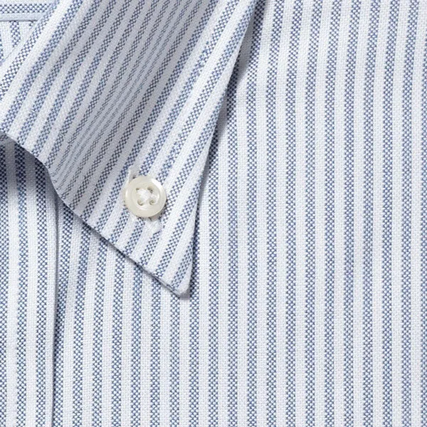 Button Down Oxford Blue Stripe sold by Gitman Brothers product image thumbnail 5