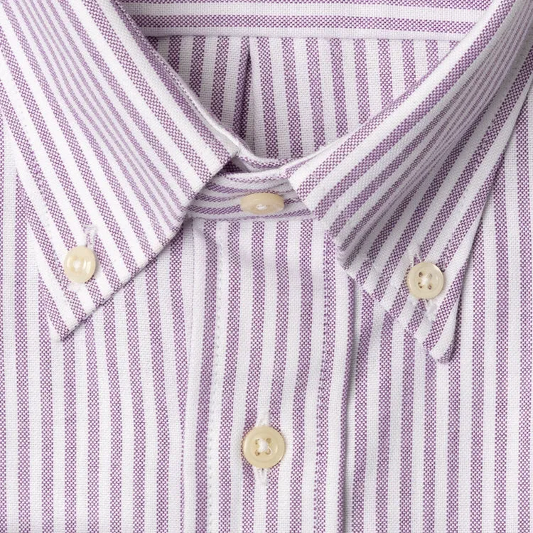 Purple Stripe Spring Oxford sold by Gitman Brothers product image thumbnail 3