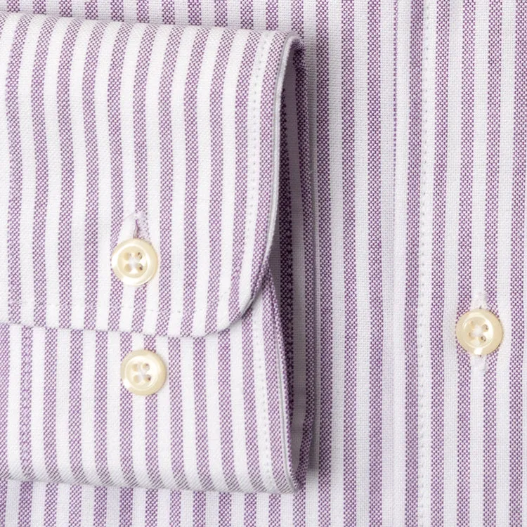 Purple Stripe Spring Oxford sold by Gitman Brothers product image thumbnail 4
