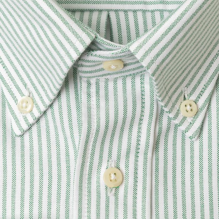 Green Stripe Oxford sold by Gitman Brothers product image thumbnail 3