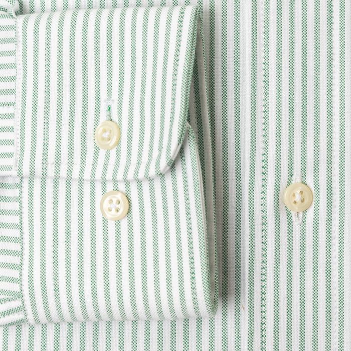 Green Stripe Oxford sold by Gitman Brothers product image thumbnail 4