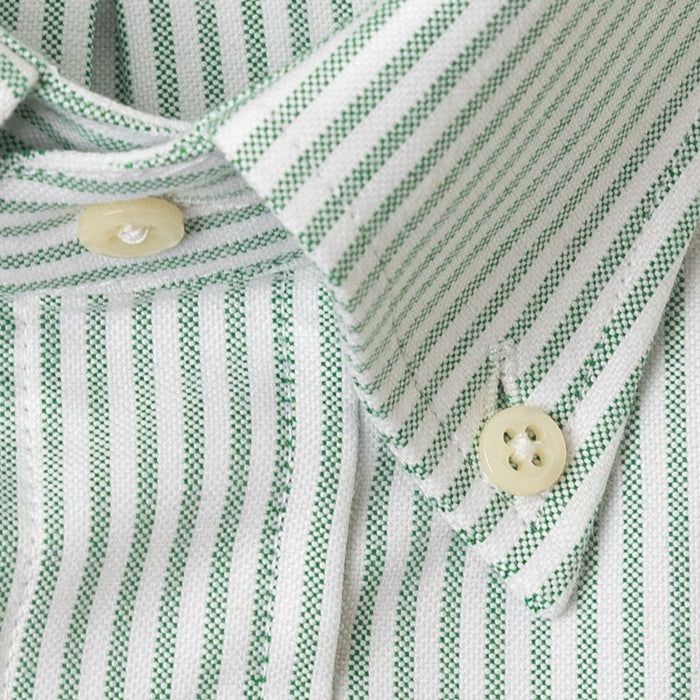 Green Stripe Oxford sold by Gitman Brothers product image thumbnail 5
