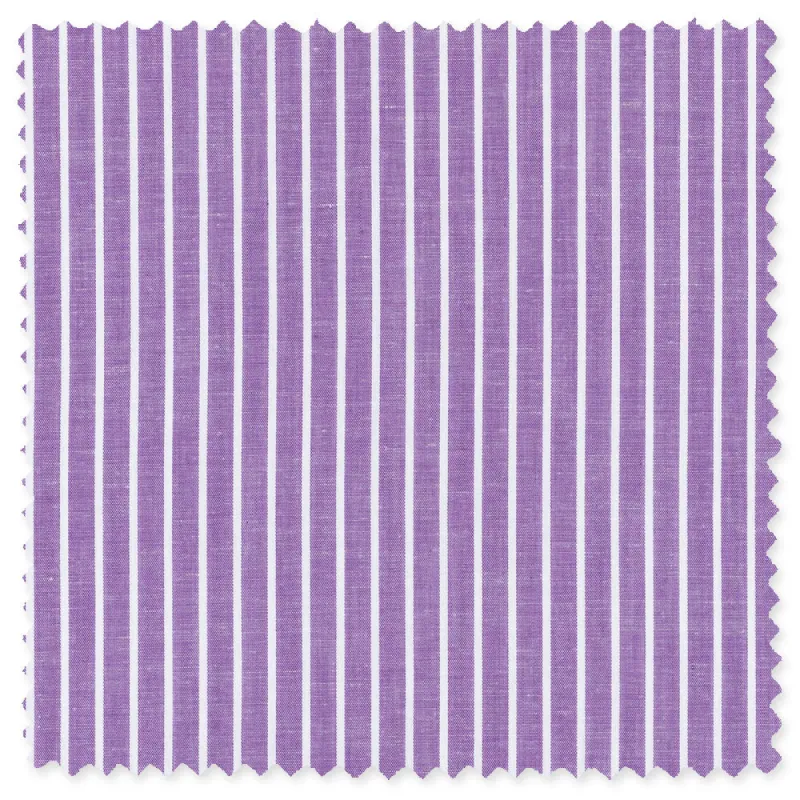 Purple Cotton/Linen Cabana Stripe sold by Gitman Brothers