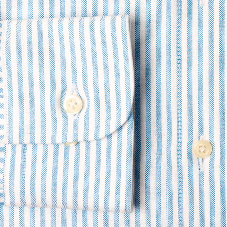 Teal Stripe Spring Oxford sold by Gitman Brothers product image thumbnail 4