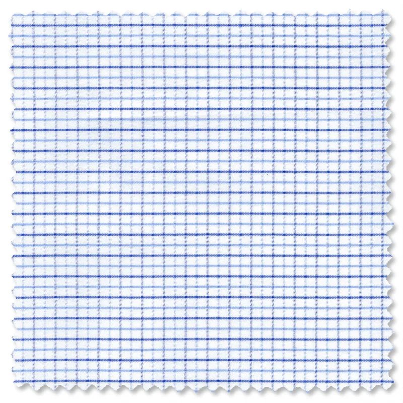 Blue Twill Tattersall sold by Gitman Brothers