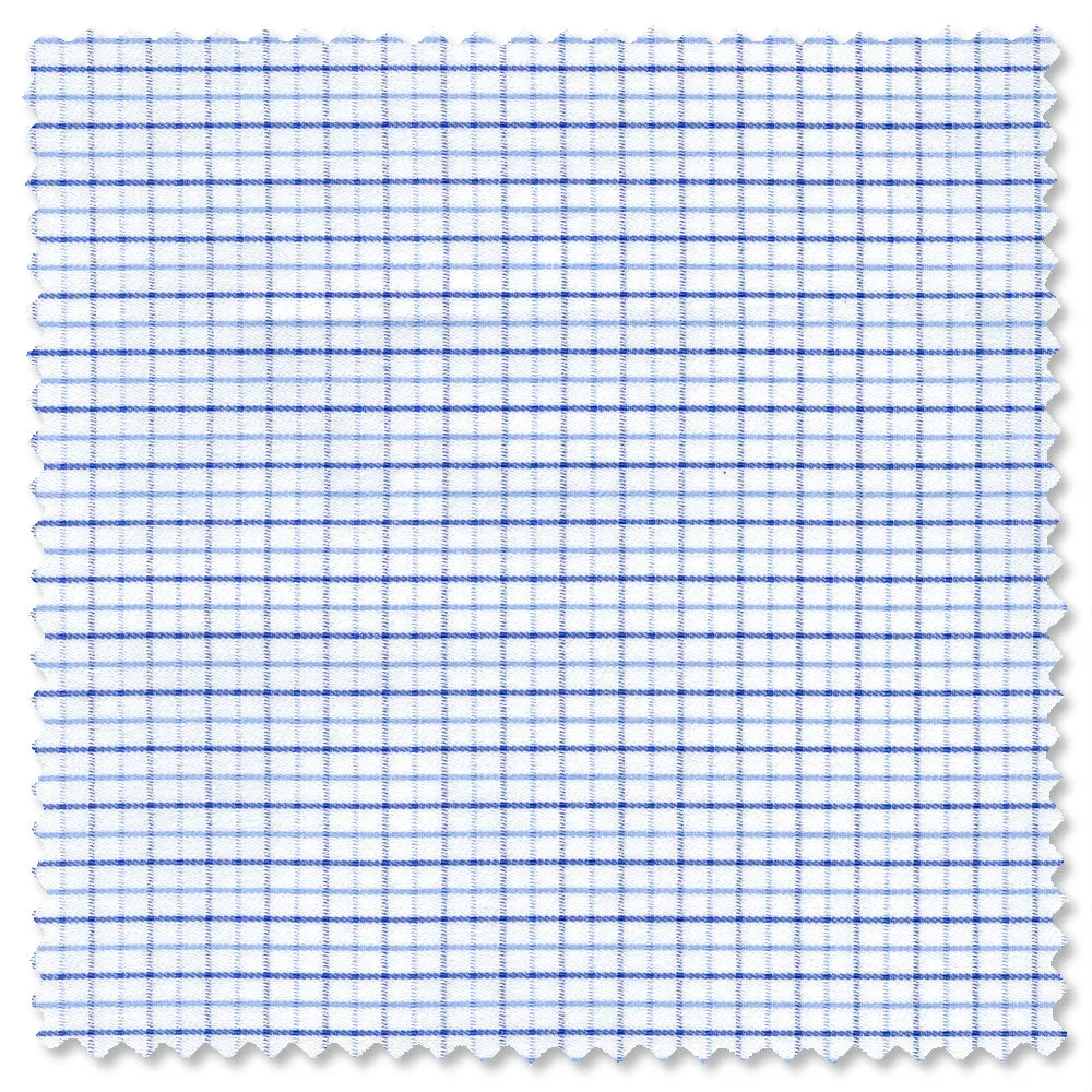 Blue Twill Tattersall sold by Gitman Brothers