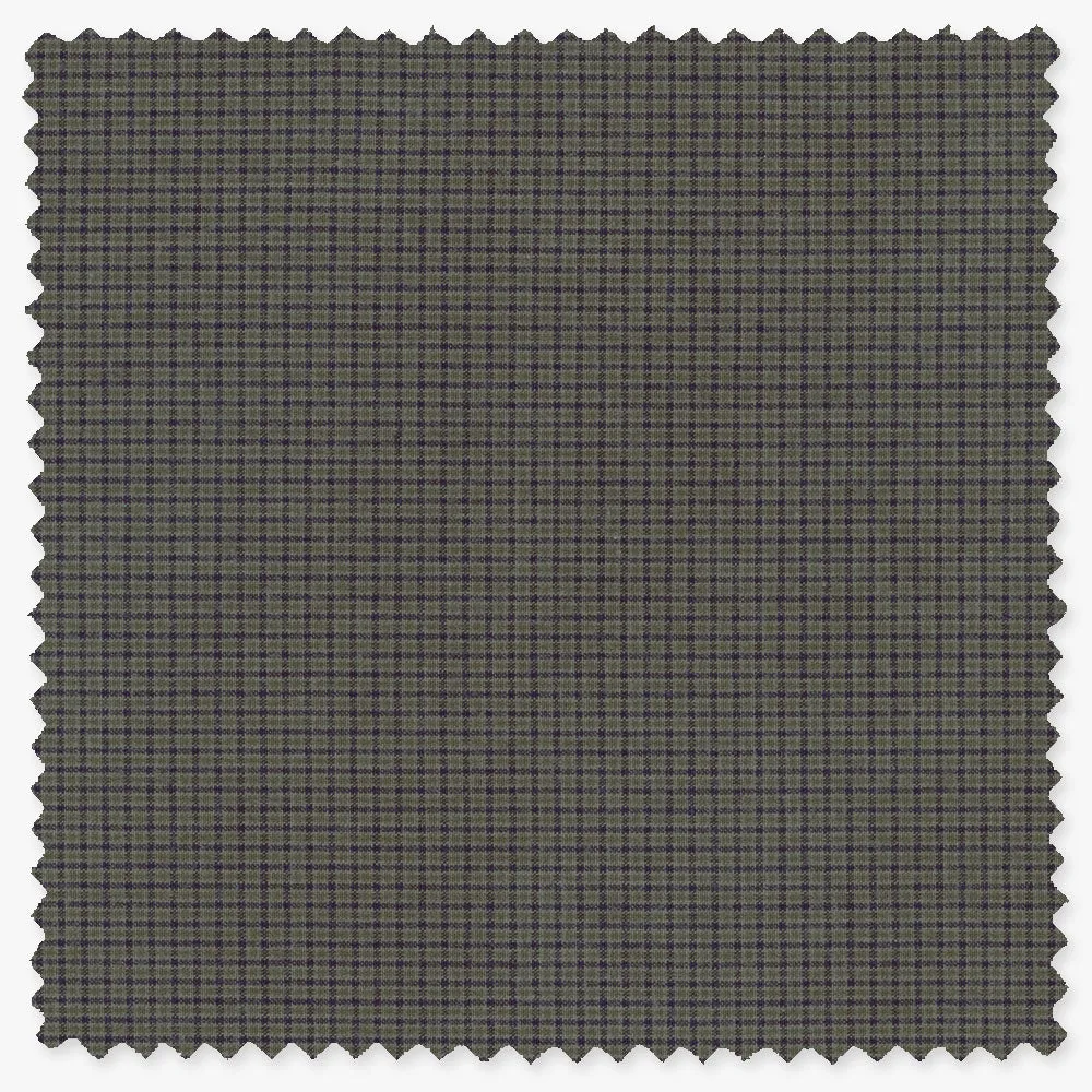Olive Micro Check sold by Gitman Brothers product image thumbnail 2