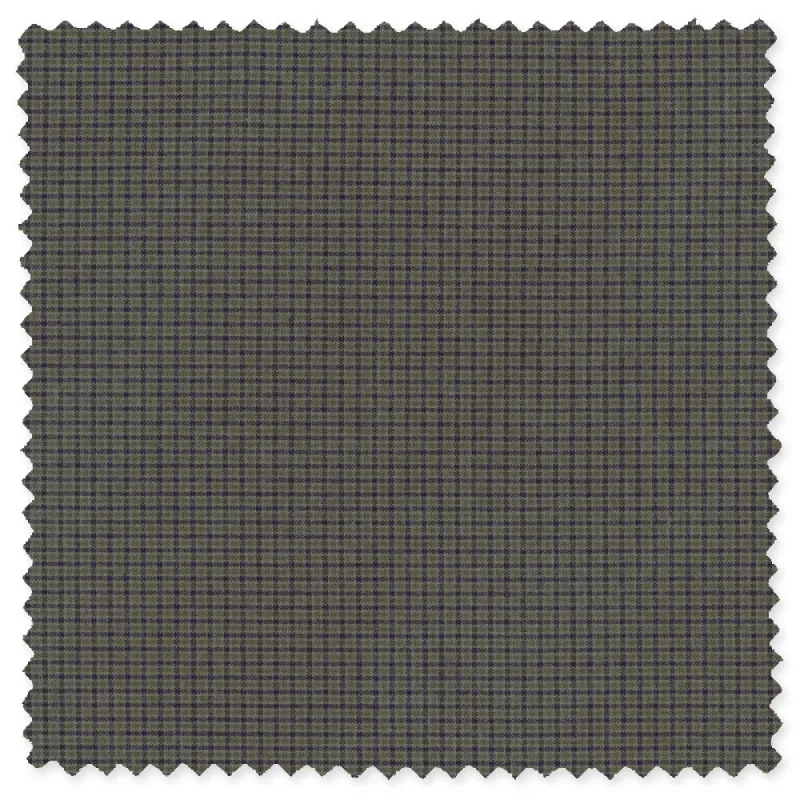 Olive Micro Check sold by Gitman Brothers