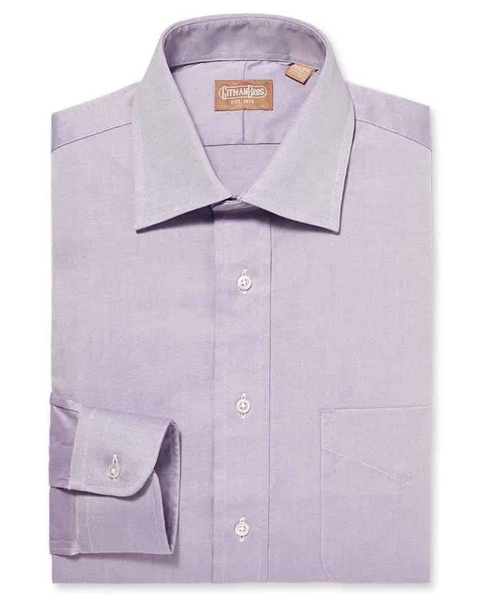 Medium Spread Pinpoint Lavender sold by Gitman Brothers