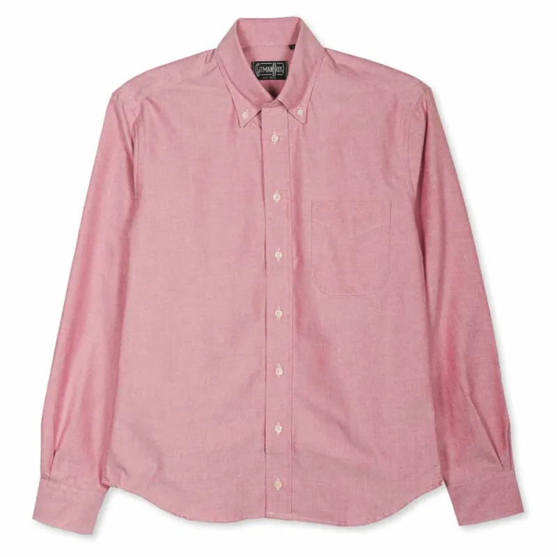 Red Oxford Weekend Shirt sold by Gitman Brothers