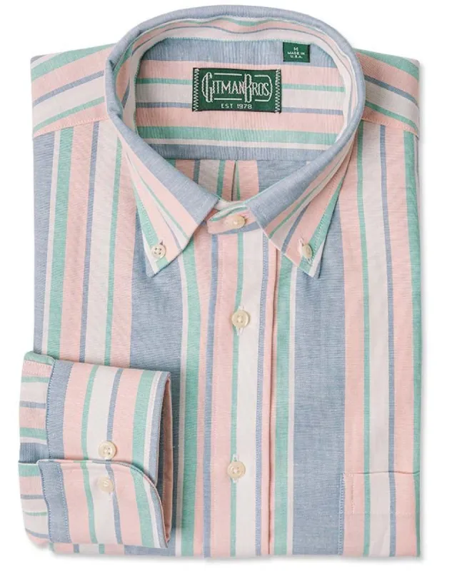 Blue Cabana Stripe sold by Gitman Brothers