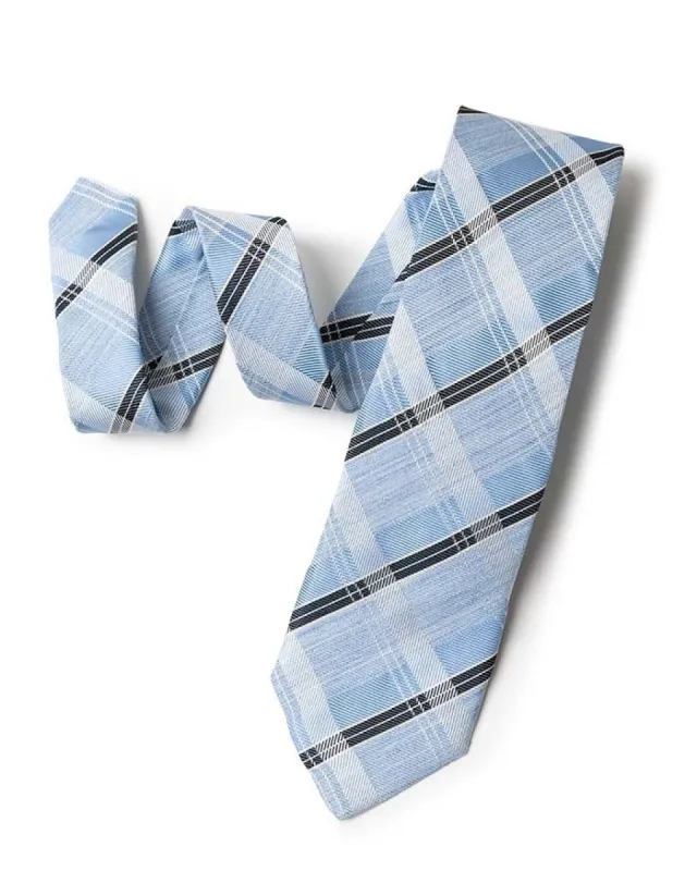 Blue Spring Tartan Tie sold by Gitman Brothers