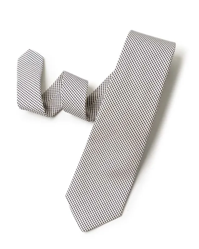 Black Micro Gingham Tie sold by Gitman Brothers