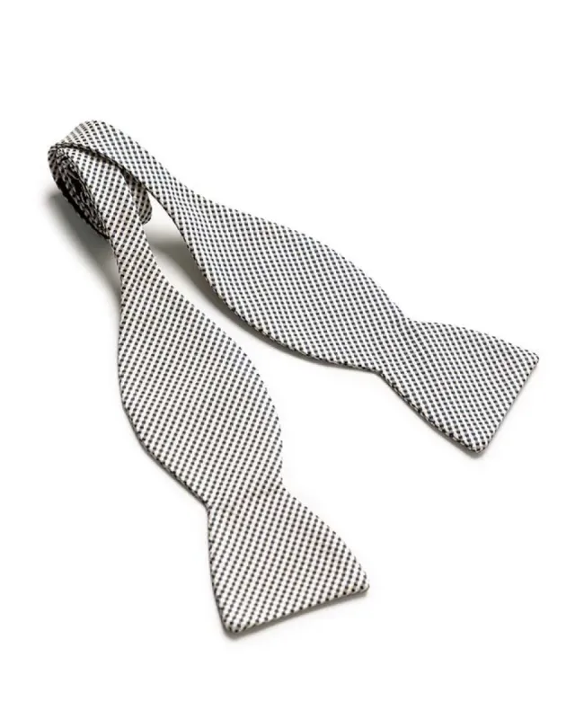 Black Micro Gingham Bow Tie sold by Gitman Brothers