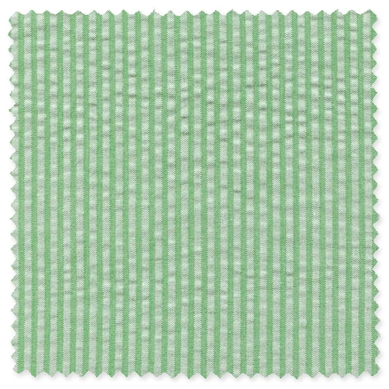 Green Tonal Seersucker made by Gitman Brothers