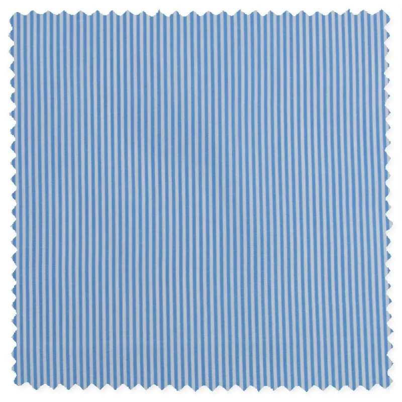 Light Blue Compact Bengal Stripe made by Gitman Brothers