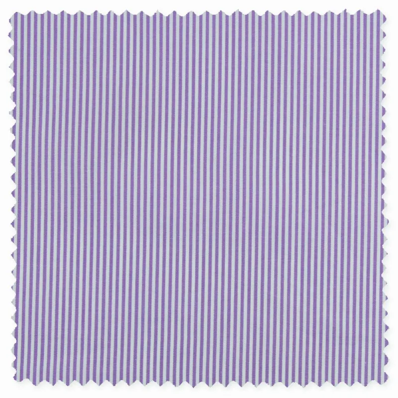 Lavender Compact Bengal Stripe made by Gitman Brothers