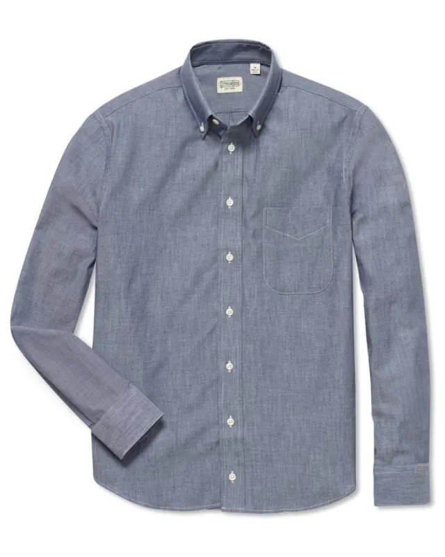 Blue Chambray Weekend Shirt sold by Gitman Brothers