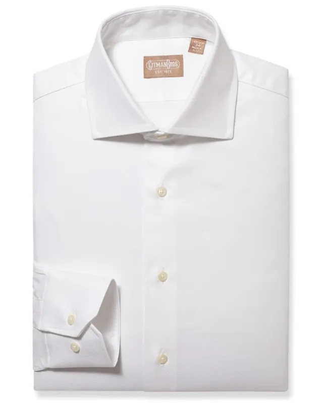 Widespread Covert Twill White - Classic sold by Gitman Brothers