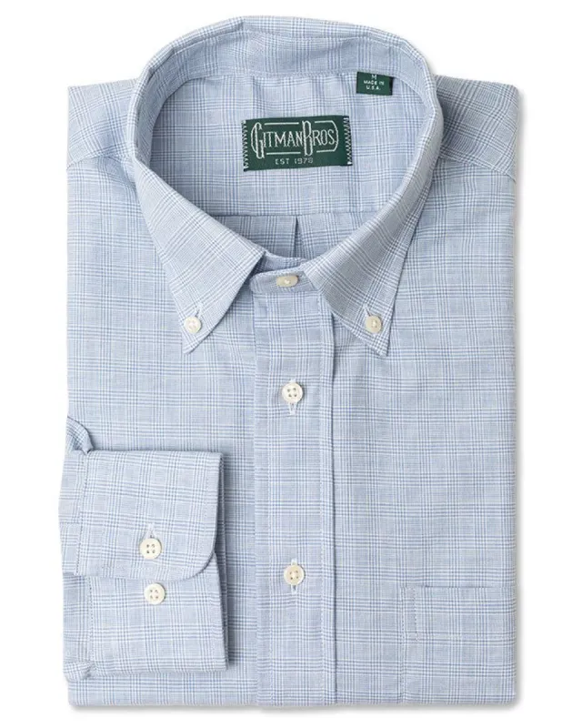 Blue Cashmere Houndstooth sold by Gitman Brothers