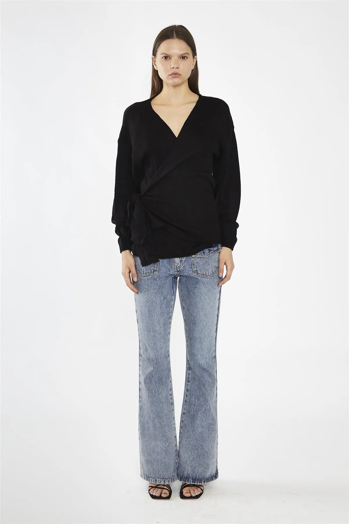 Wrap Cardigan - Black sold by Glamorous product image thumbnail 3