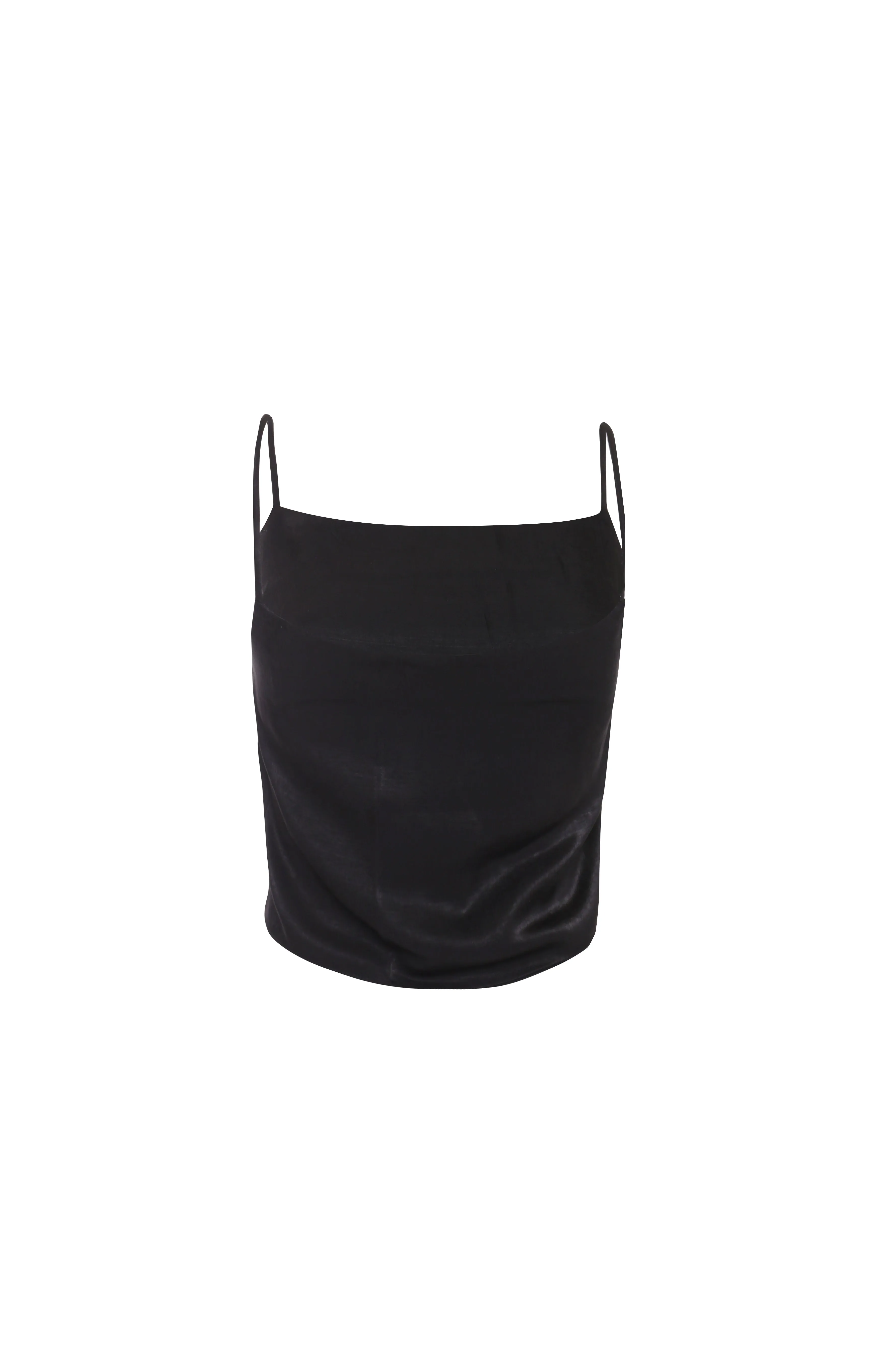 Glamorous Women's Vest Tops - Black Satin sold by Glamorous product image thumbnail 2
