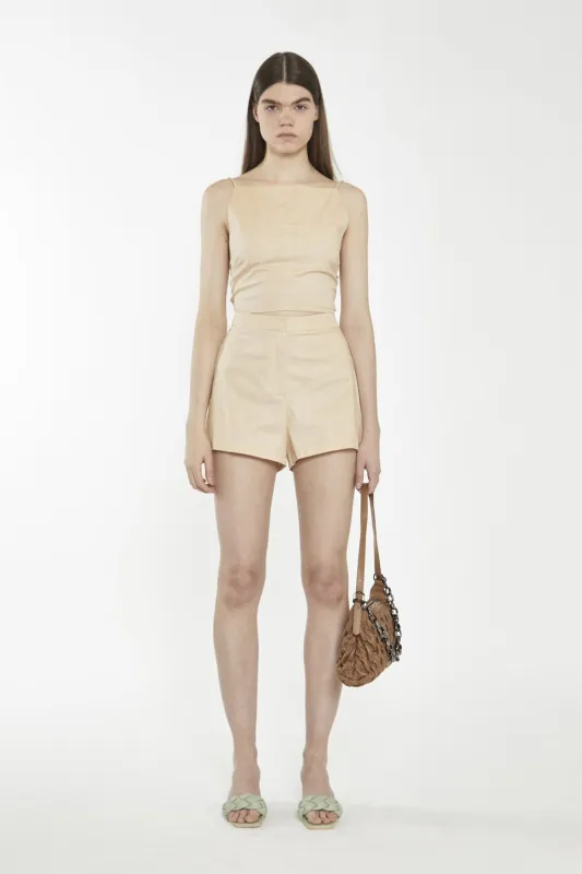 High Waist Hot Shorts - Peach Cream sold by Glamorous