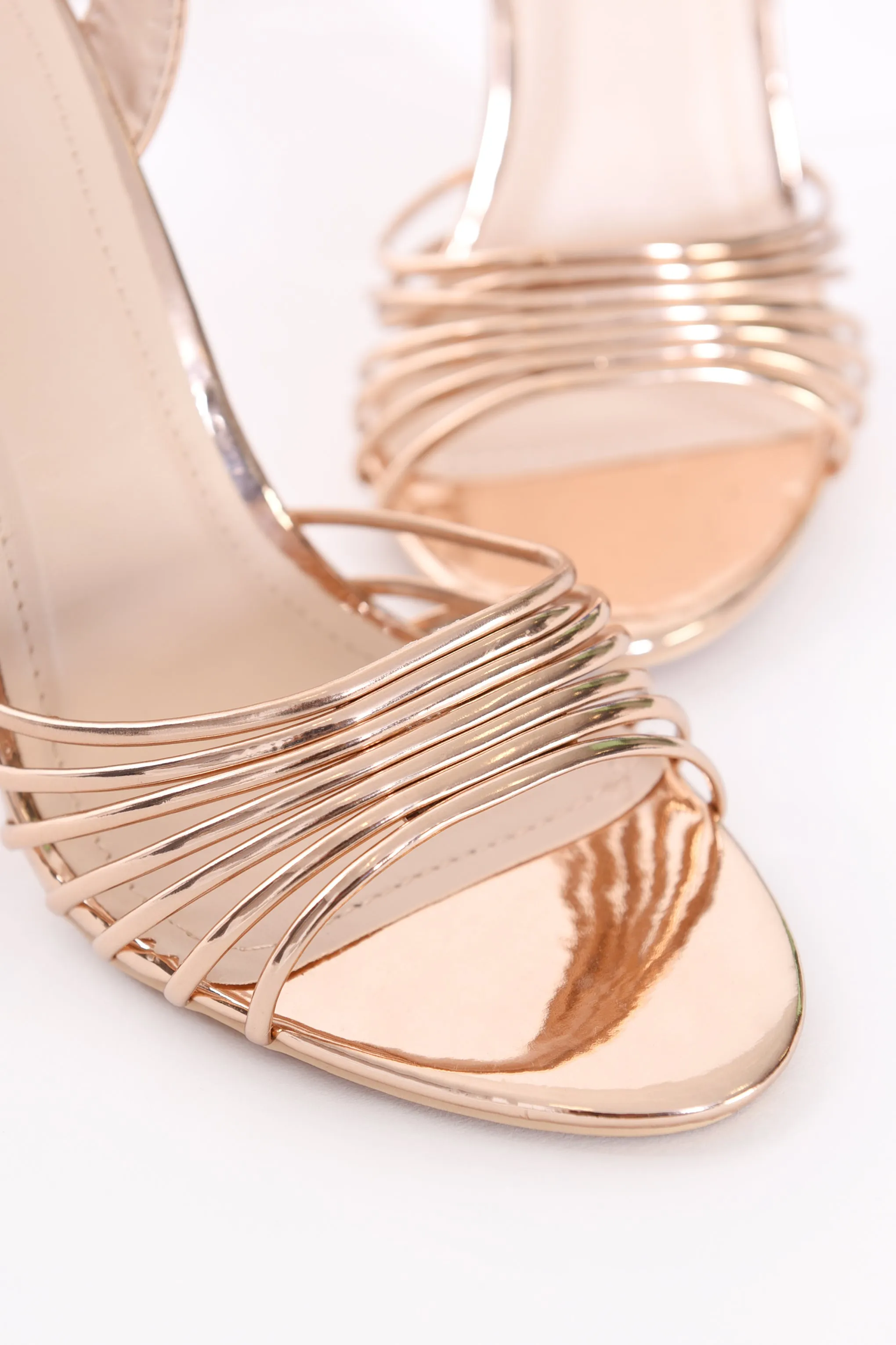 Strappy Rose Gold Heeled Sandal sold by Glamorous product image thumbnail 2