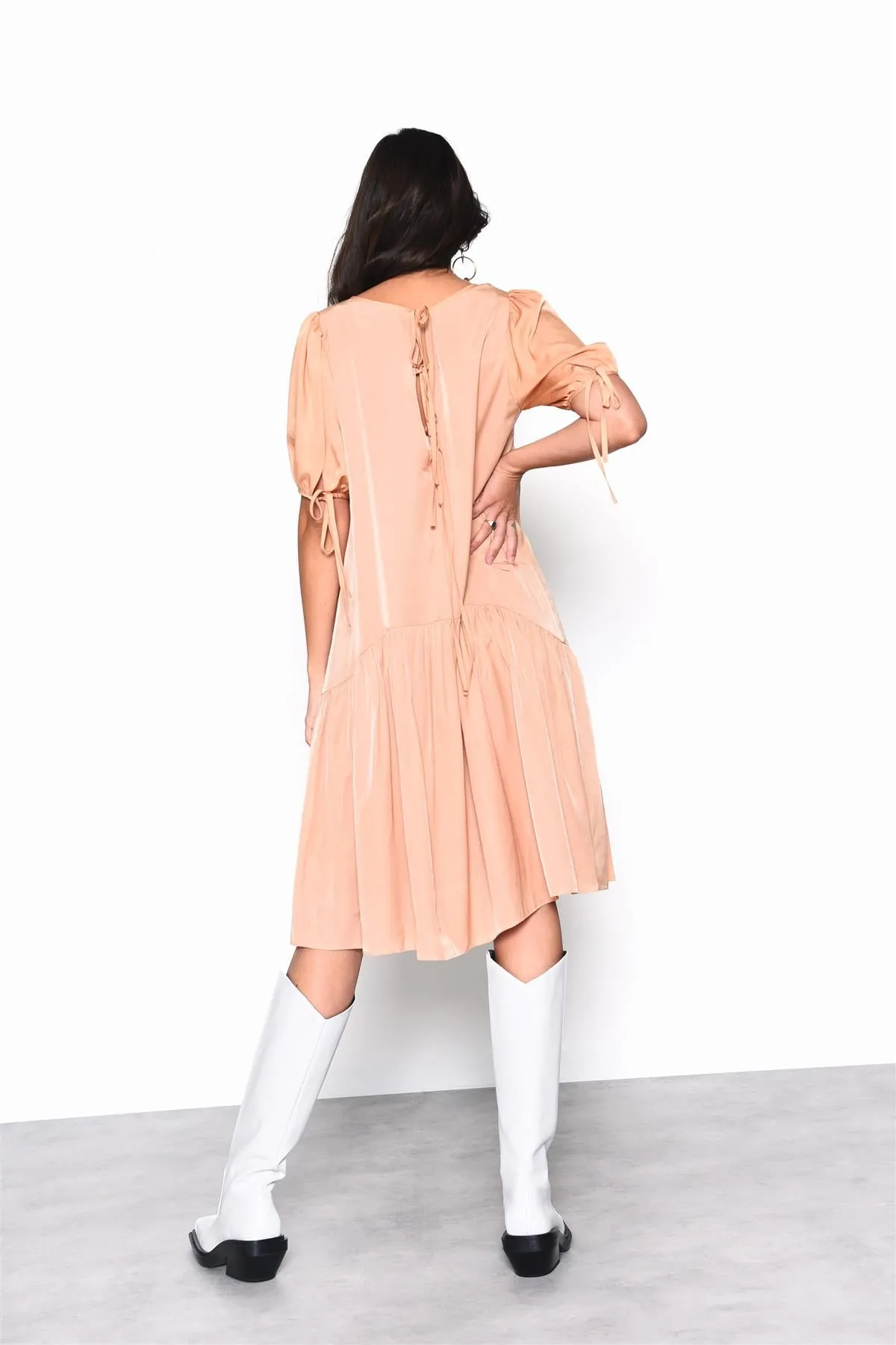 Apricot Drop-Waist Midi-Dress sold by Glamorous product image thumbnail 2