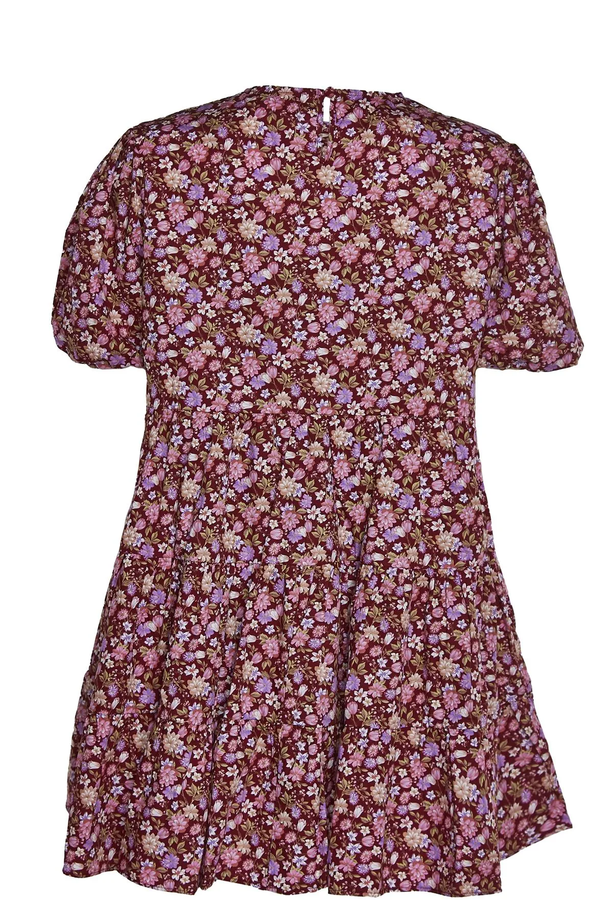 Burgundy-Chintz Floral Mini-Dress sold by Glamorous product image thumbnail 2