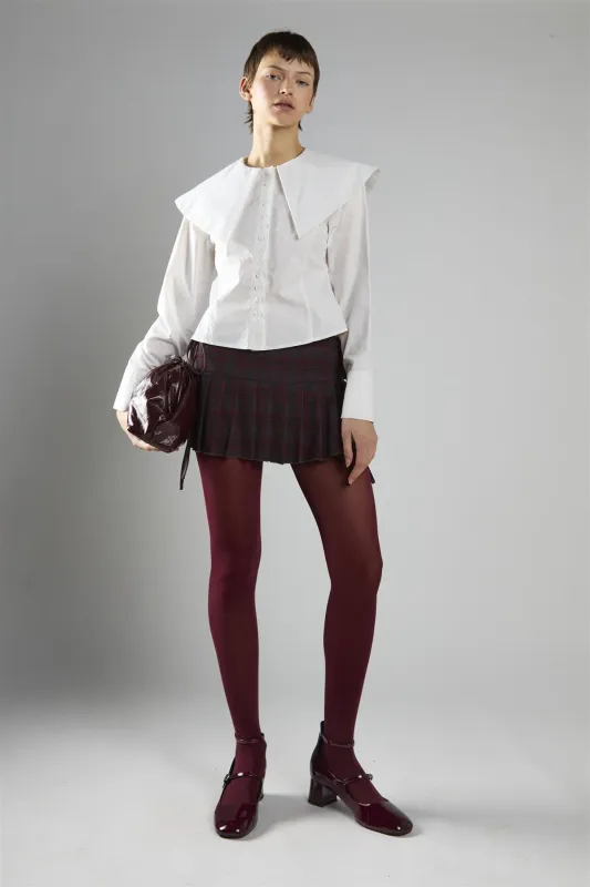 White Button-Front Long Sleeve Top made by Glamorous