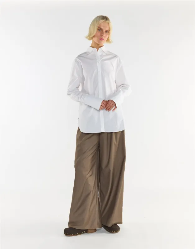 Oversized  Shirt - White sold by Glamorous